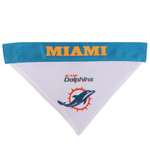 Pets First Miami Dolphins Pet Reversible Bandana 