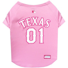 Pets First Texas Rangers Pink Pet Jersey 