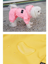 Puppy Angel Magagio Dog Raincoat Overalls - Red 