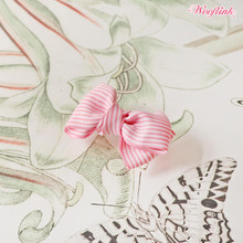 Wooflink Stripe Dolly Bow Pet Barrettes