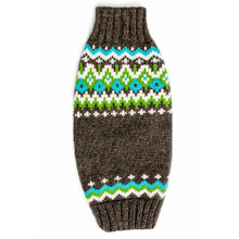 Charcoal Fairisle Hand Knit Dog Sweaters