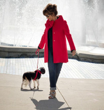 Susan Lanci Designs Plain Ultrasuede Dog Leash - Perfect Pink