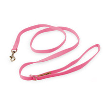 Susan Lanci Designs Plain Ultrasuede Dog Leash - Perfect Pink