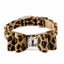 Susan Lanci Designs Big Bow Dog Collars - Cheetah