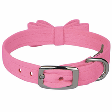 Big Bow Dog Collars - Perfect Pink
