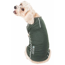 Racerbark 4-Way Stretch Performance Dog Tank - Olive Green