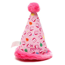 Birthday Girl Hat Dog Toy, back