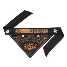 Little Earth Productions Oklahoma State Cowboys Pet Reversible Paisley Bandana