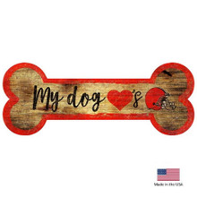 Fan Creations Cleveland Browns Distressed Dog Bone Wooden Sign