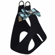 Tiffi Blue Gingham Big Bow Step In Harness - Custom