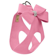 Susan Lanci Custom - Perfect Pink Nouveau Bow Dog Harness - Stardust or not 