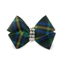 Susan Lanci Designs Forest Plaid Nouveau Bow Hair Bow Barrette