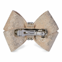 Glitzerati Champagne Nouveau Bow Hair Bow Barrette Glitzerati Champagne Nouveau Bow Hair Bow Barrette