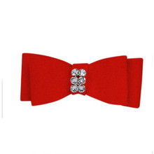 Red Pepper Susan Lanci Designs Giltmore Dog Hair Bow Barrettes - More Colors