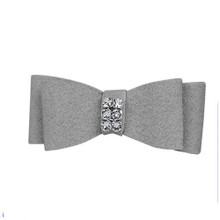 Platinum Susan Lanci Designs Giltmore Dog Hair Bow Barrettes - More Colors