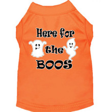 Here For The Boos Screen Print Dog Shirt - More Colors