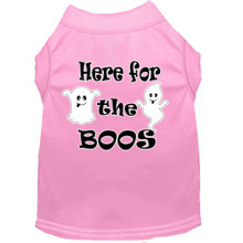 Here For The Boos Screen Print Dog Shirt - More Colors