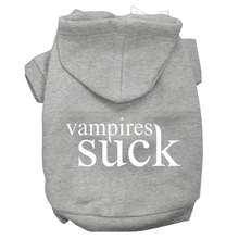 Vampires Suck Screen Print Pet Hoodies - More Colors