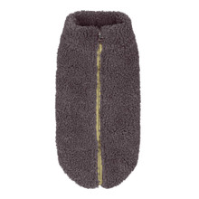 Gooby Plush Fuzzy Sherpa Dog Vest - Warm Gray, XS-3XL