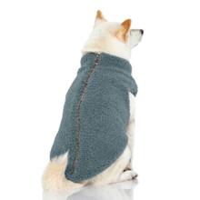 Gooby Plush Fuzzy Sherpa Dog Vest - Stone Blue, XS-3XL