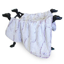 Hello Doggie Designer Whisper Pet Dog Blanket or Throw - Orchid