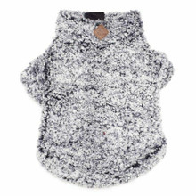 Worthy Dog Wubby Fleece 1/4 Zip Pullover Dog Sweater - Navy