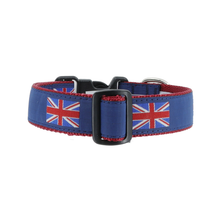 Dog Collar - British Flag - Blue - 1 1/4