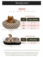 Susan Lanci Designs Plush Ivory Spa Dog Bed