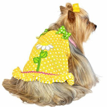 Maxs Closet Daisy Applique Dog Dress