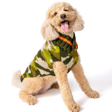 Camo Wool Hand Knit Dog Sweaters