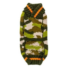 Camo Wool Hand Knit Dog Sweaters