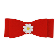 Susan Lanci Designs Small Daisy Hair Bow Barrette