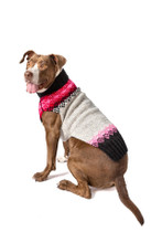 Chilly Dog Pink Diamonds Wool Dog Sweater