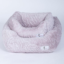 Hello Doggie Designer Cuddle Dog Bed - Pink Ice 