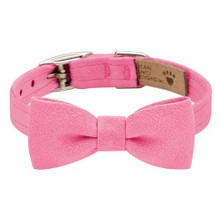 Perfect Pink Bow Tie 1/2" Dog Collar Image