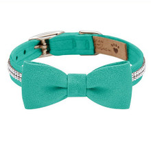 Bimini Blue 2 Row Giltmore Bow Tie 1/2" Dog Collar Image