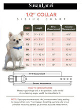 Susan Lanci Collar size chart