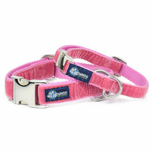 Rose Pink Velvet Essential Dog Collar