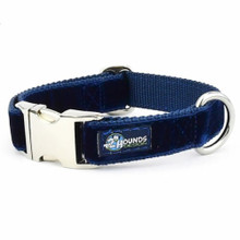 Navy Blue Velvet Essential Dog Collar