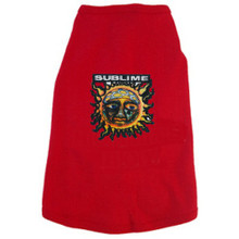 Red Sublime Sun Logo Dog Tee