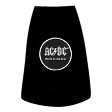 Black AC/DC Back in Black Logo Dog Tee