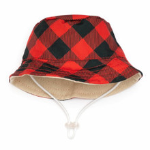 Red Buffalo Bucket Pet Dog Hat