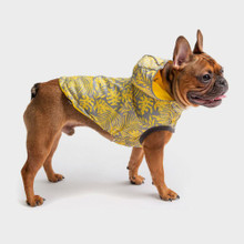 Reversible Elasto-Fit Pet Dog Raincoat - Yellow