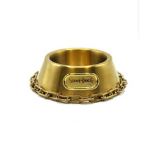Snoop Doggie Deluxe Gold Pet Bowl - Off The Chain