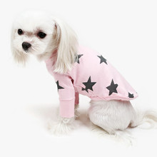 Puppy Angel Star Sleeved Doggie T-shirts - White