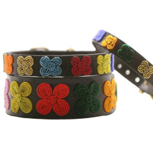 Flower Power African Beaded Collar & Leash Collection