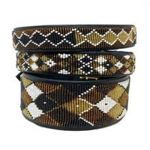 Argyle - Earth African Beaded Collar & Leash Collection