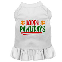 Happy Pawlidays Screen Print Dress - More Colors
