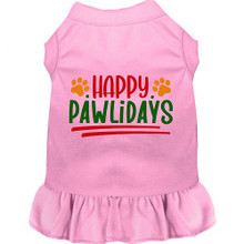 Happy Pawlidays Screen Print Dress - More Colors