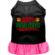 Happy Pawlidays Screen Print Dress - More Colors